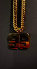 Custom Gold Number Pendant