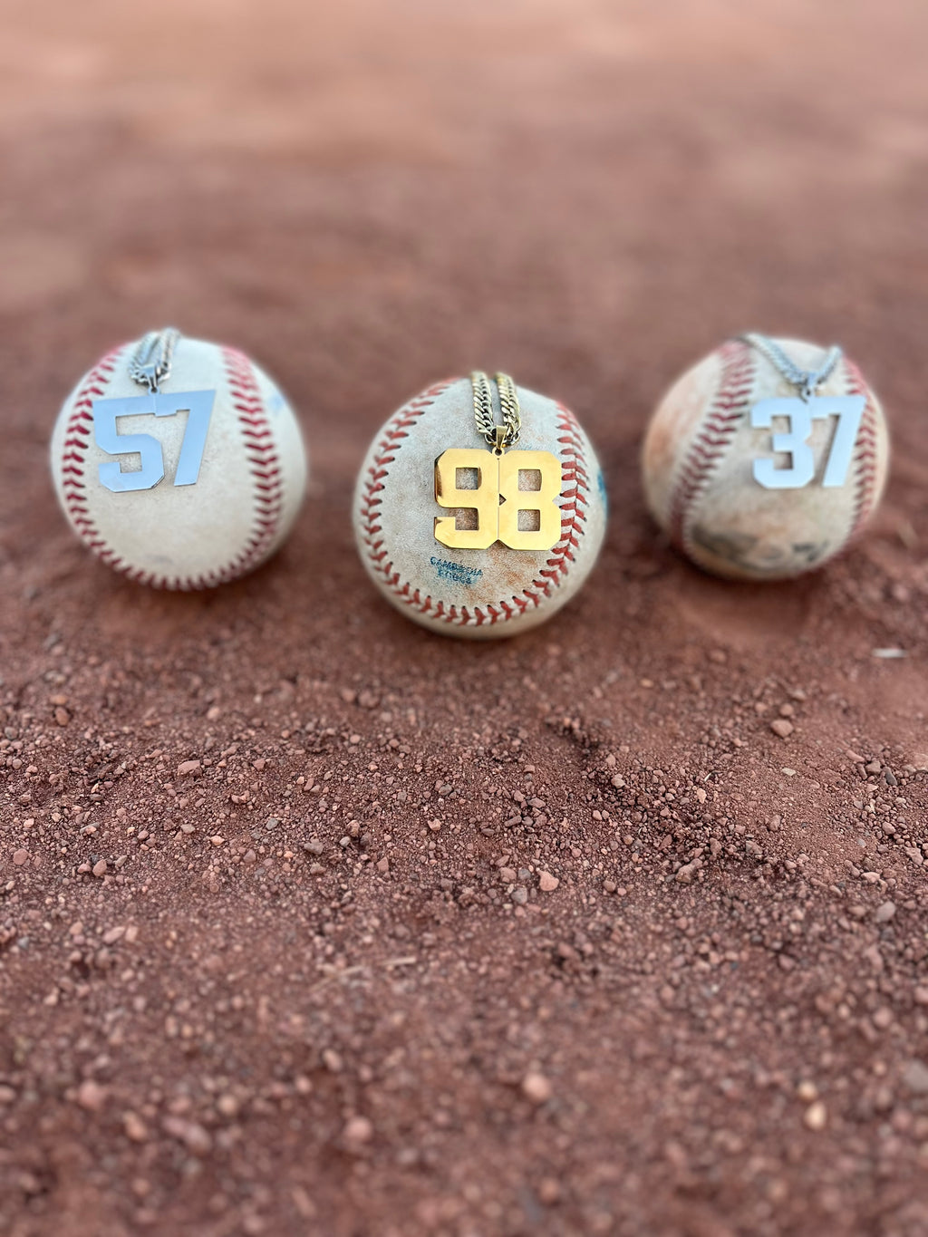 Custom Gold Number Pendant